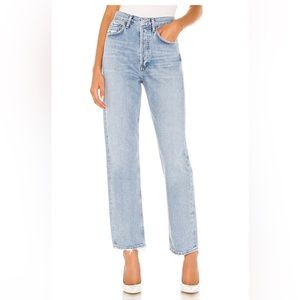 Agolde 90s mid rise loose jeans in snapshot, size 23